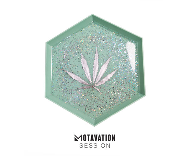Glitter Hexed Tray